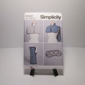 Simplicity Sewing Pattern S9331:Hot or Cold Shoulder Wraps, Mask & Wrists